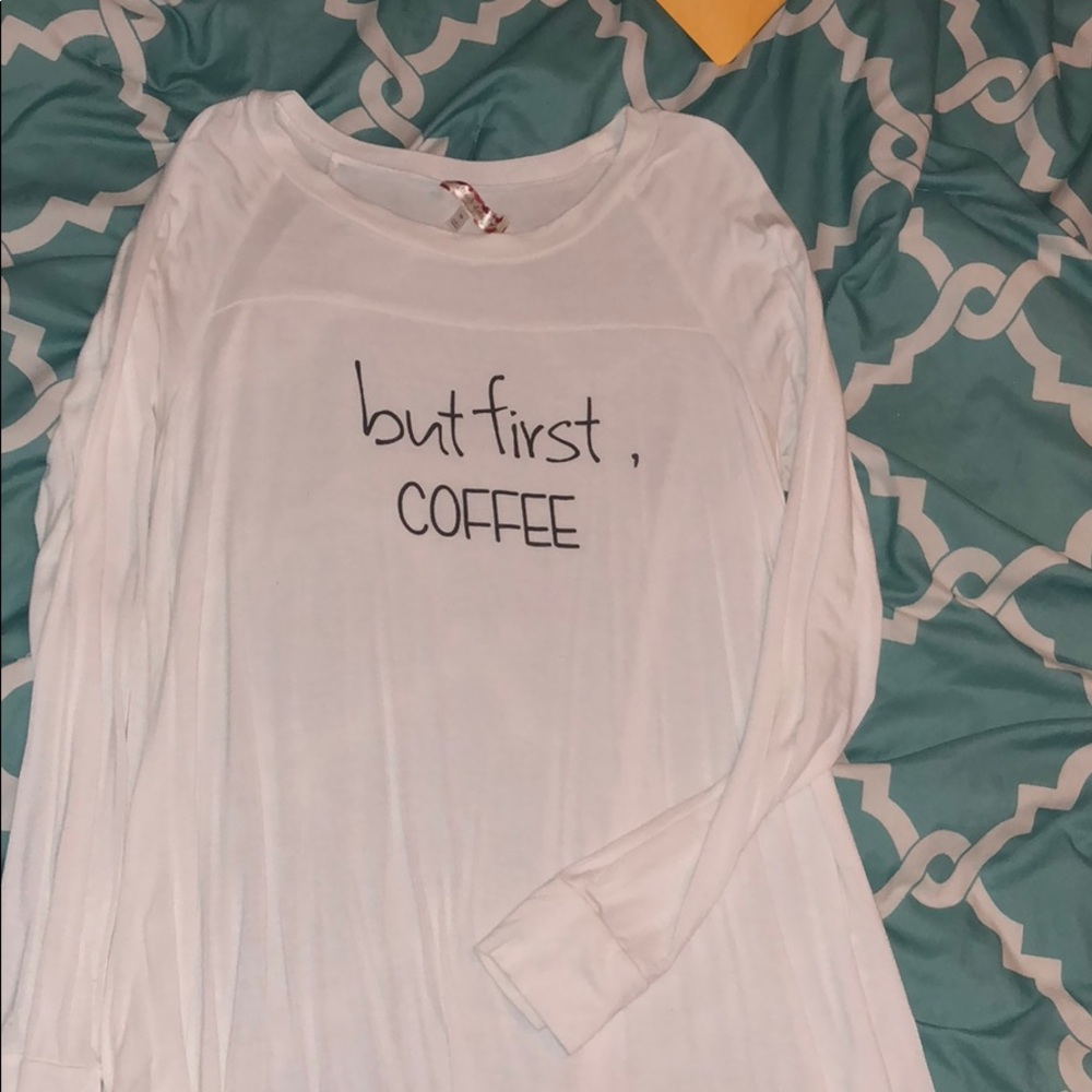 But first coffee longsleeve soft tee
